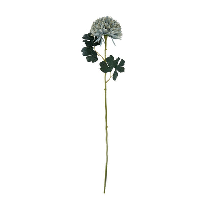 Chrysanthemum - Pale Blue, Green 22718 Hill Interiors Faux Flowers,   Cote Furniture