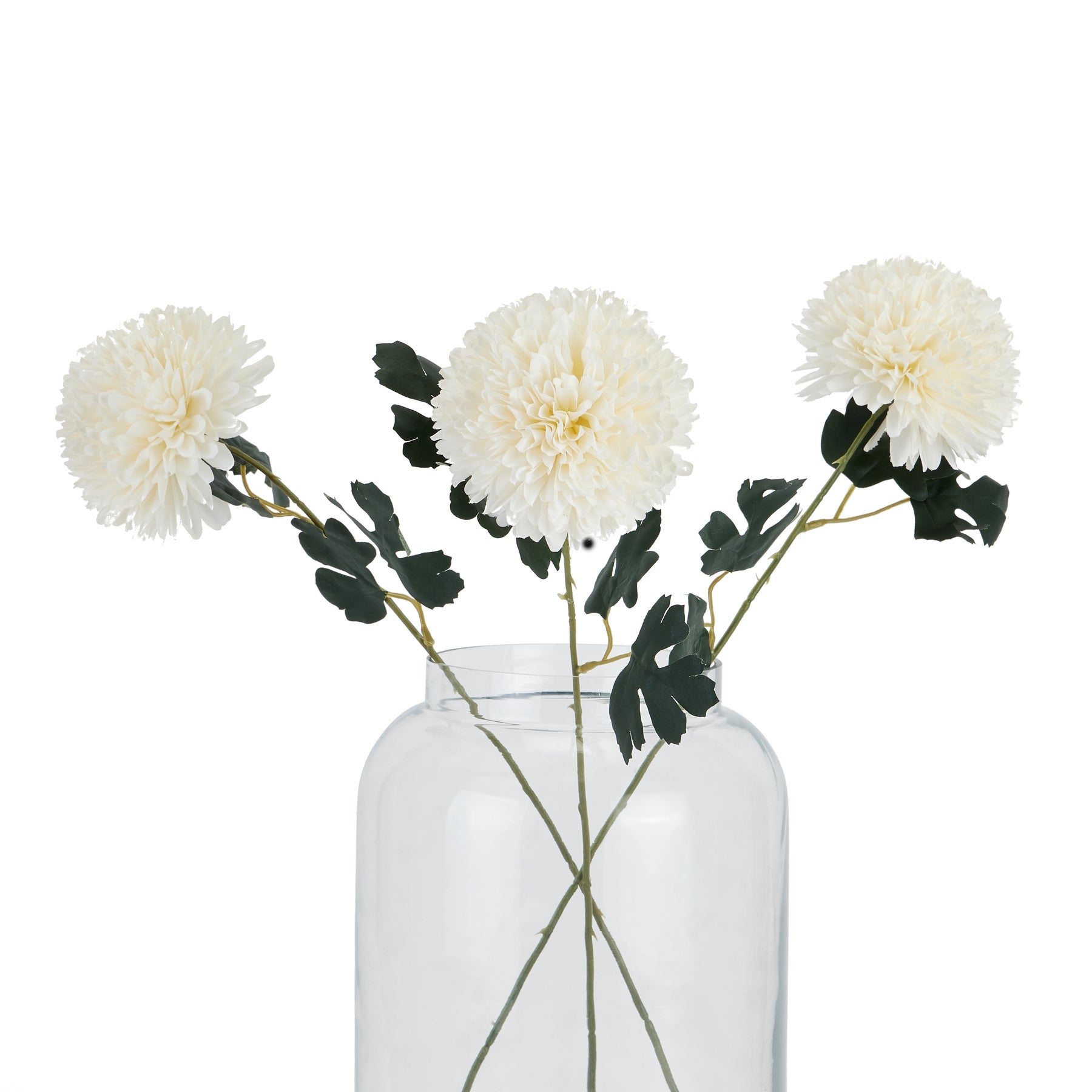 Chrysanthemum - White  22719 Hill Interiors Faux Flowers Cote Furniture