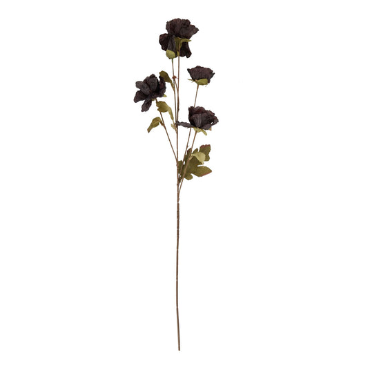 Tall Poppy Stem - Black  22732 Hill Interiors Faux Flowers Cote Furniture