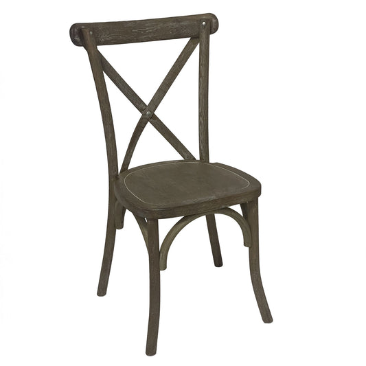 Cross Back Dining Chair - Light Oak  22926 Hill Interiors Dining Chairs, Traditional Cote Furniture