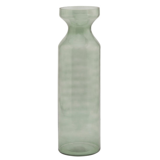 Fluted Vase - Smoked Sage Glass   22978 Hill Interiors Vases Cote Furniture