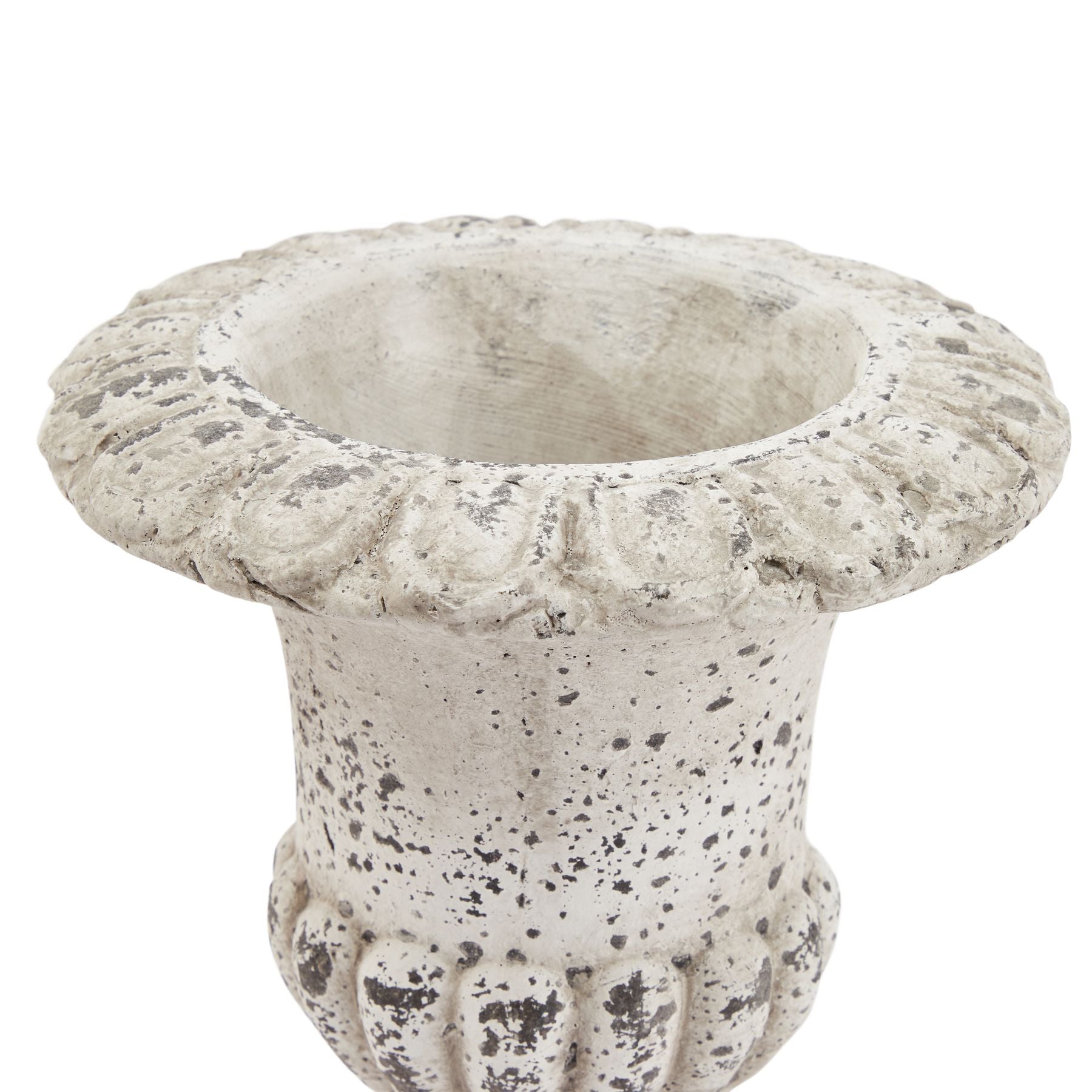 Fluted Ceramic Urn - Stone 22984 Hill Interiors Ornaments Cote Furniture