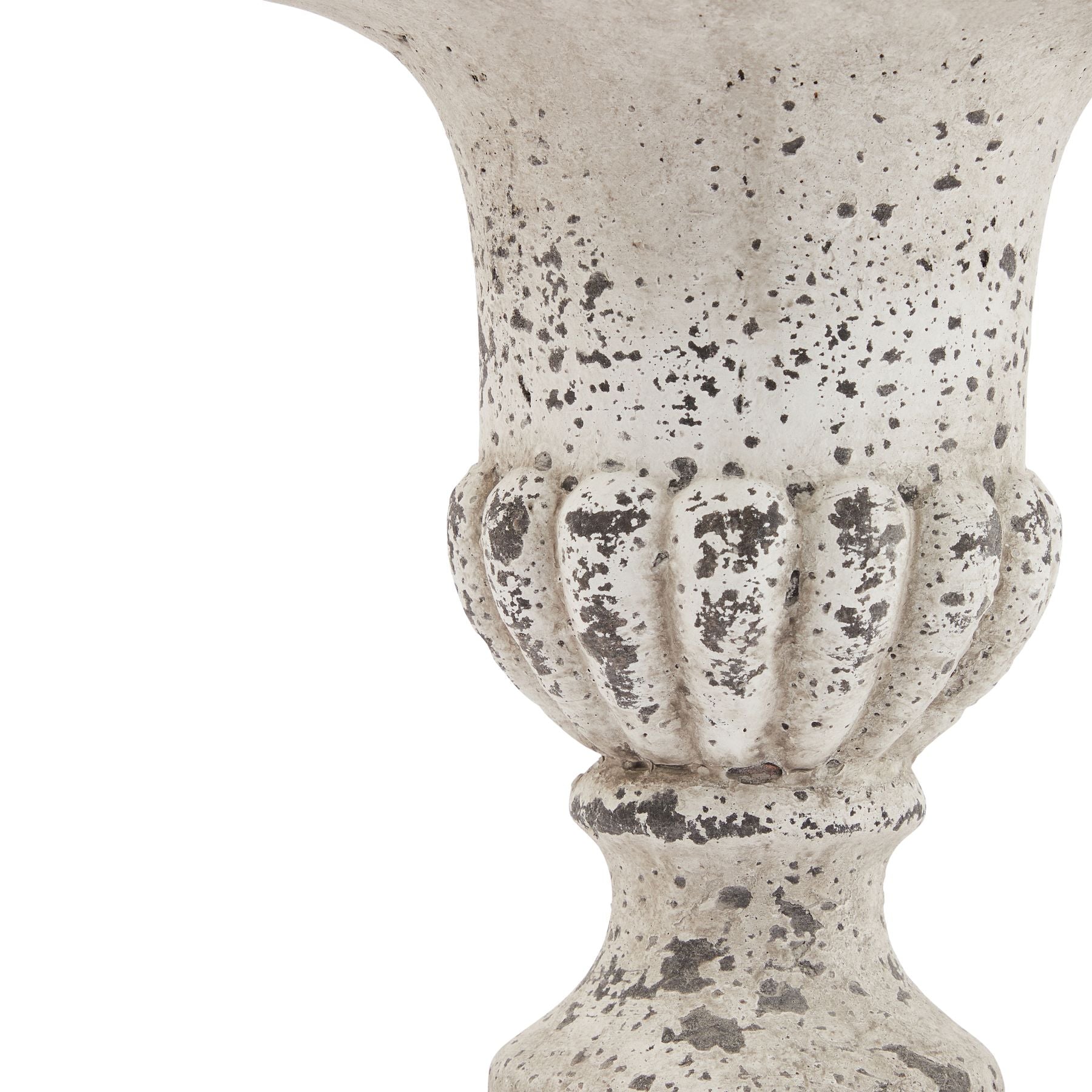 Fluted Ceramic Urn - Stone 22984 Hill Interiors Ornaments Cote Furniture