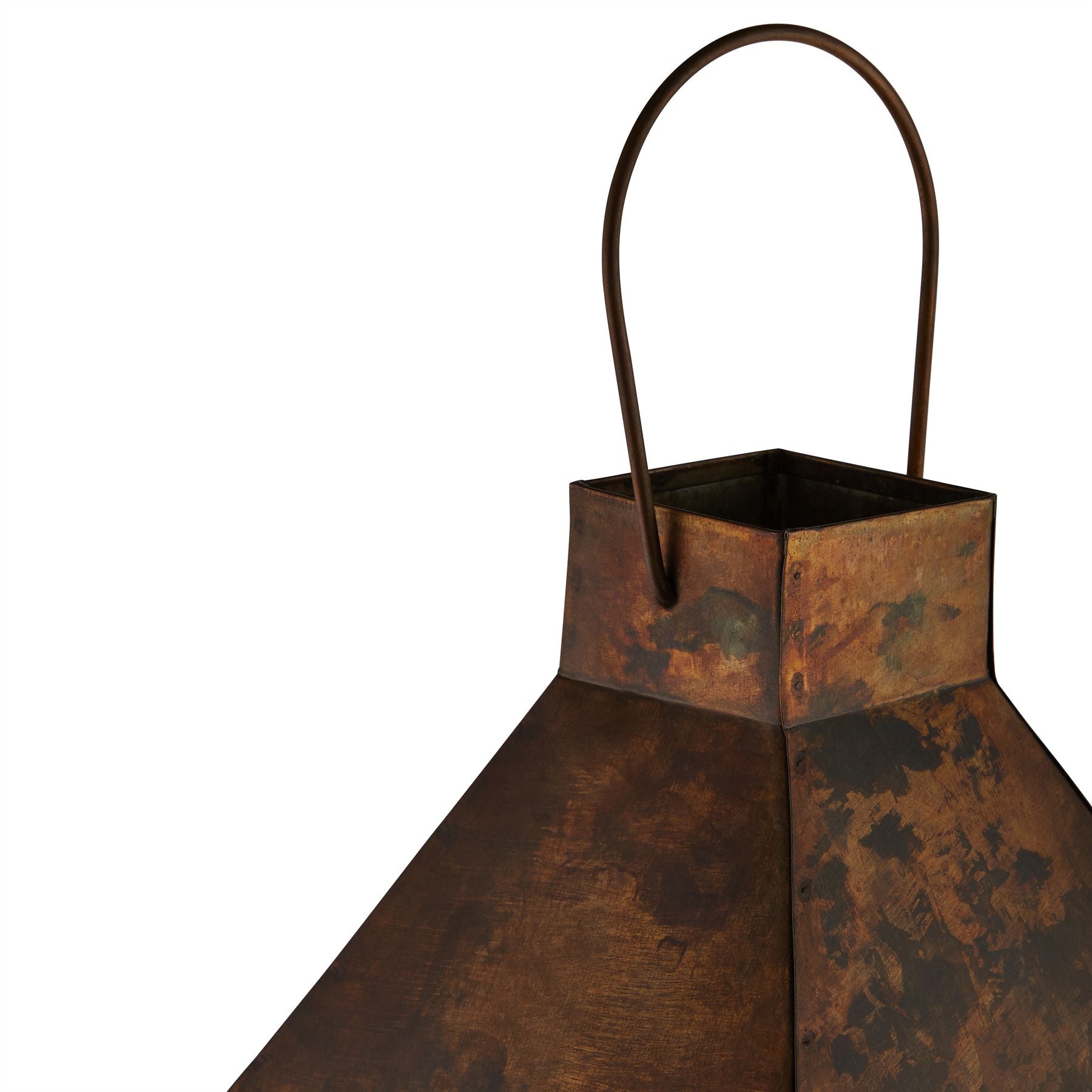 Lantern (Large) - Burnished Brass  23005 Hill Interiors Lanterns Cote Furniture