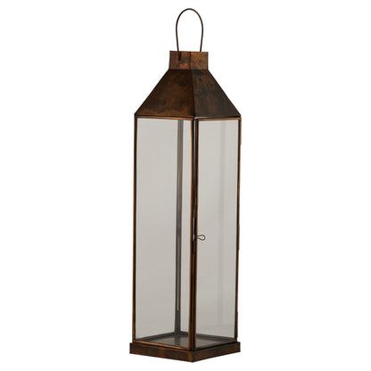 Lantern (Large) - Burnished Brass  23005 Hill Interiors Lanterns Cote Furniture