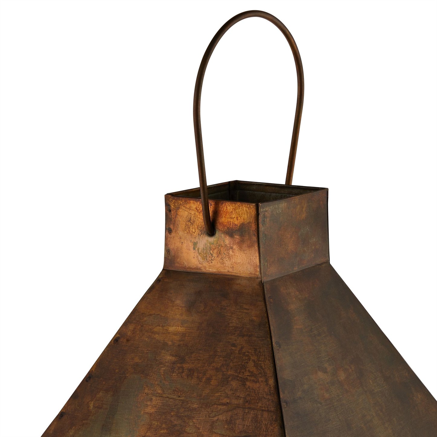 Lantern (Medium) - Burnished Brass  23006 Hill Interiors Lanterns Cote Furniture