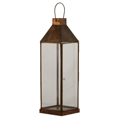 Lantern (Medium) - Burnished Brass  23006 Hill Interiors Lanterns Cote Furniture