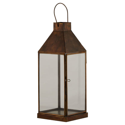 Lantern (Small) - Burnished Brass  23007 Hill Interiors Lanterns Cote Furniture