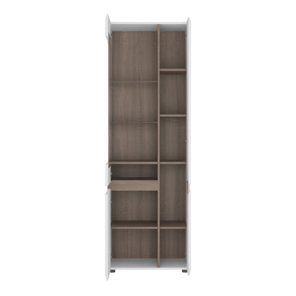 Cote | Furniture Chelsea Display Cabinet, Tall Glazed (RHD) - White & Oak Trim Chelsea, Display Cabinets 4020144P