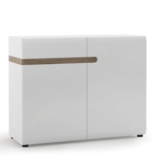 Cote | Furniture Chelsea Sideboard 1 Drawer + 2 Door - White & Oak Trim Chelsea, Sideboards 4023544