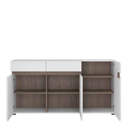 Cote | Furniture Chelsea Sideboard 2 Drawer + 3 Door - White & Oak Trim Chelsea, Sideboards 4024044