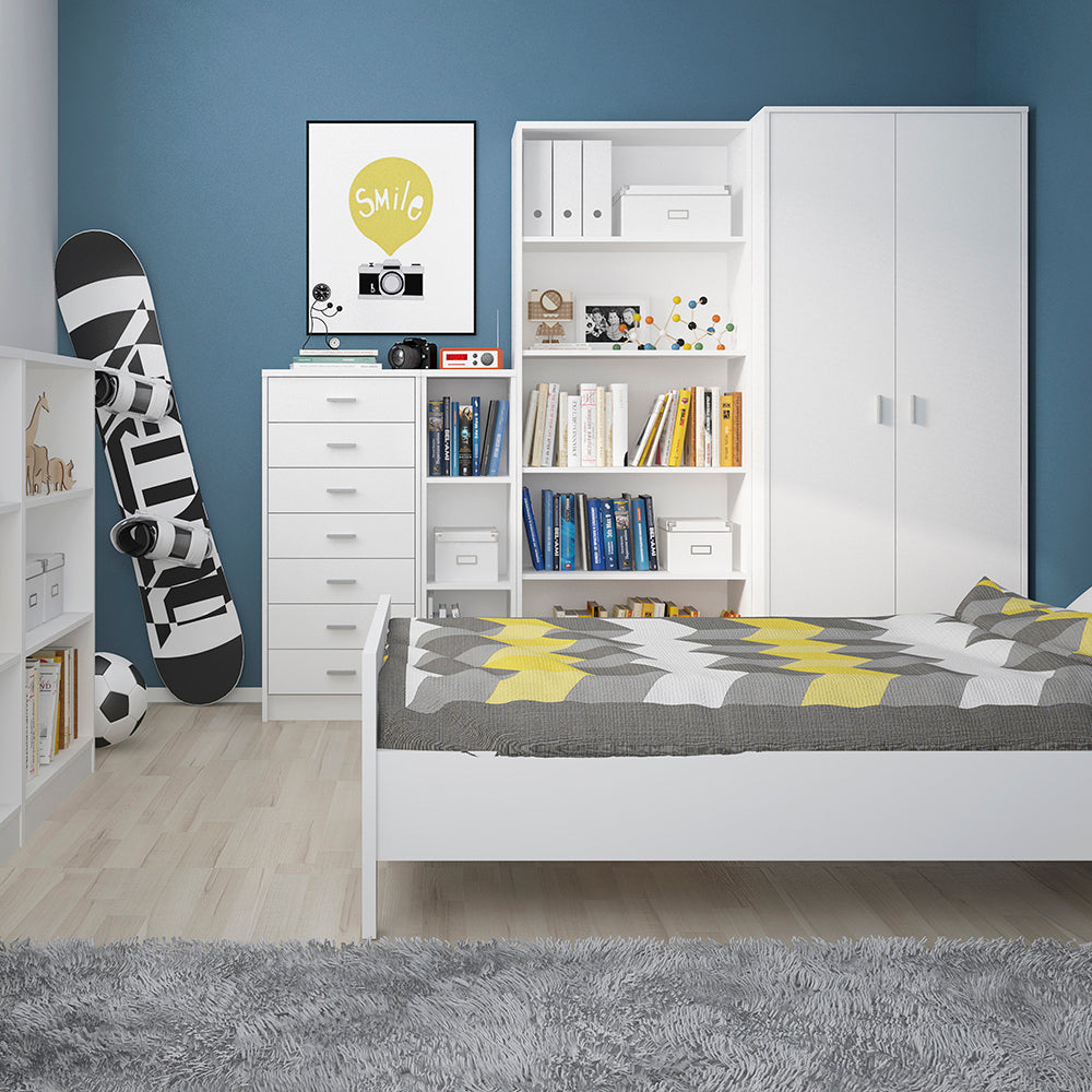 Cote | Furniture 4 You Tall Bookcase - White  4 You, Bookcases 4050621