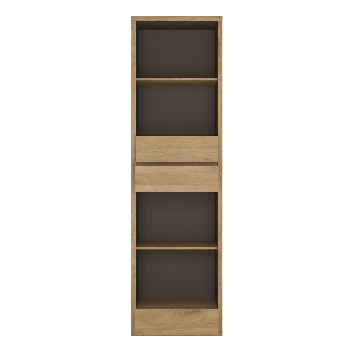 Cote | Furniture Shetland Bookcase, Tall Narrow 3 Drawers - Oak Shetland, Bookcases 4191161