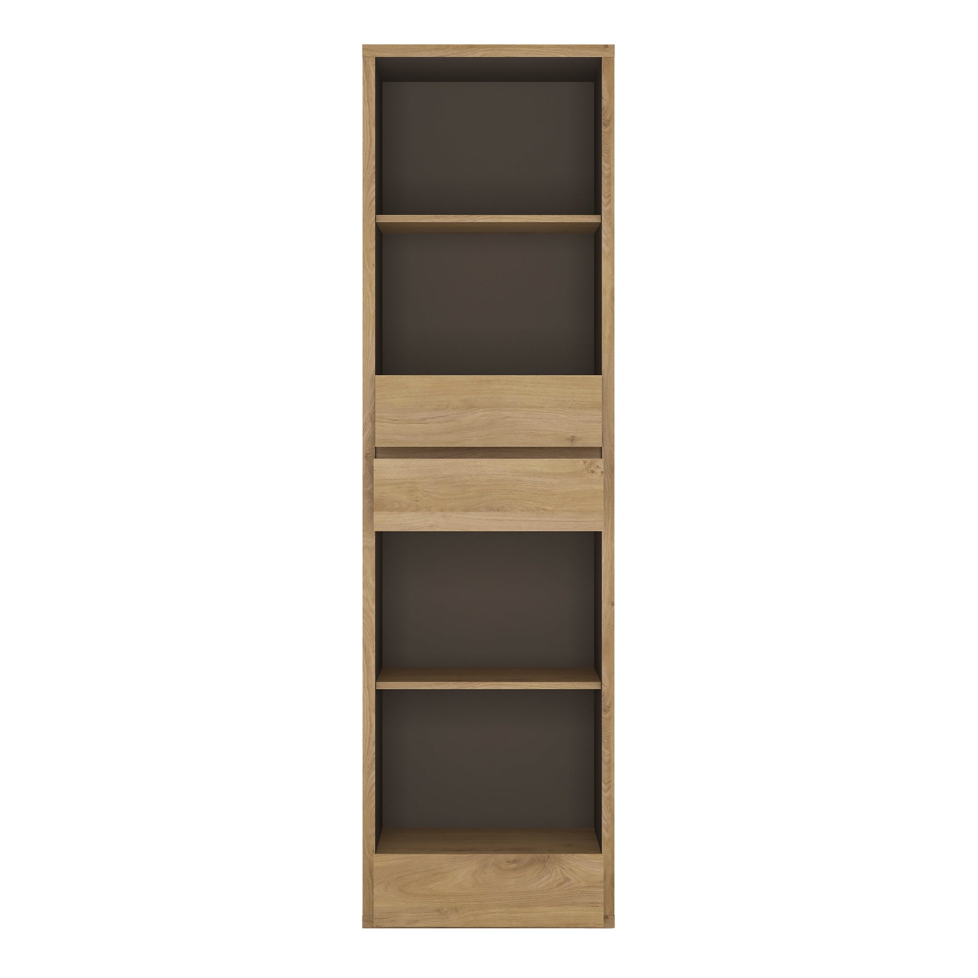 Cote | Furniture Shetland Bookcase, Tall Narrow 3 Drawers - Oak Shetland, Bookcases 4191161