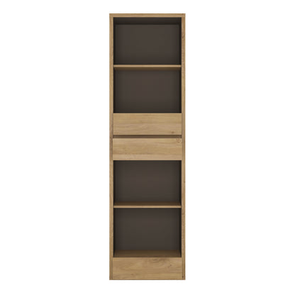 Cote | Furniture Shetland Bookcase, Tall Narrow 3 Drawers - Oak Shetland, Bookcases 4191161