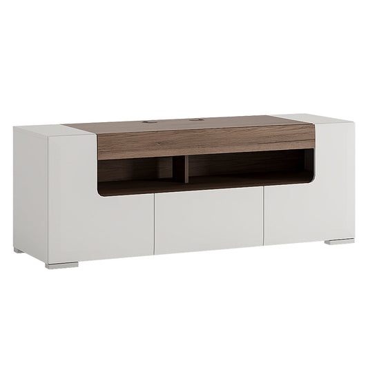 Cote | Furniture Toronto TV Unit (140cm) - White & Oak Toronto, TV Stands 4202144