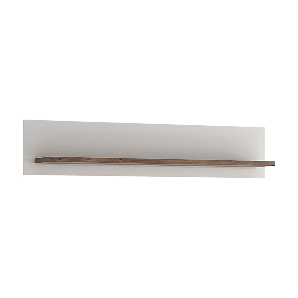 Cote | Furniture Toronto Wall Shelf (125cm) - White & Oak Toronto, Shelving 4203144