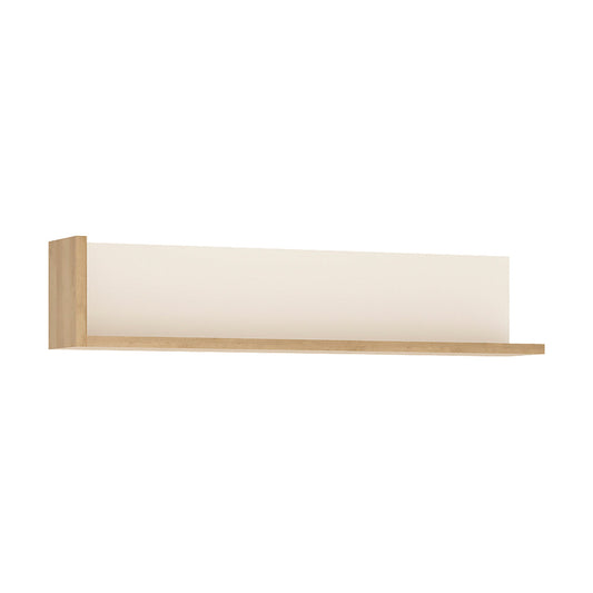 Cote | Furniture Lyon Wall Shelf (120cm) - Oak & White Lyon, Shelving 4260565