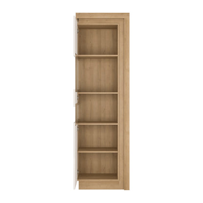 Cote | Furniture Lyon Display Cabinet Tall (LHD) - Oak & White Lyon, Display Cabinets 4261465