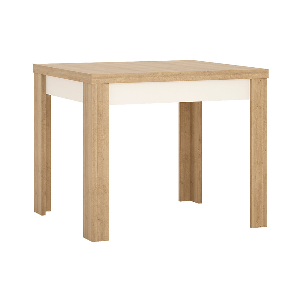 Cote | Furniture Lyon  2-4 Seater Extendable Small Dining Table - Oak & White Lyon, Dining Tables 4267565