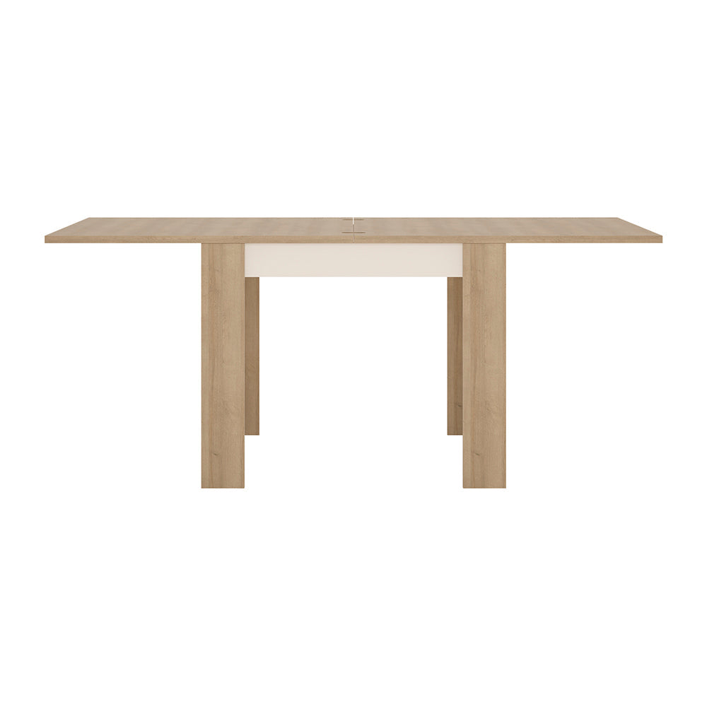 Cote | Furniture Lyon  2-4 Seater Extendable Small Dining Table - Oak & White Lyon, Dining Tables 4267565