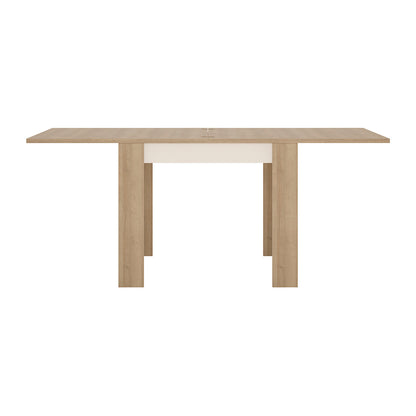 Cote | Furniture Lyon  2-4 Seater Extendable Small Dining Table - Oak & White Lyon, Dining Tables 4267565