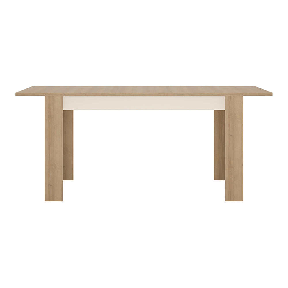 Cote | Furniture Lyon 4-6 Seater Extendable Medium Dining Table - Oak & White Lyon, Dining Tables 4267665