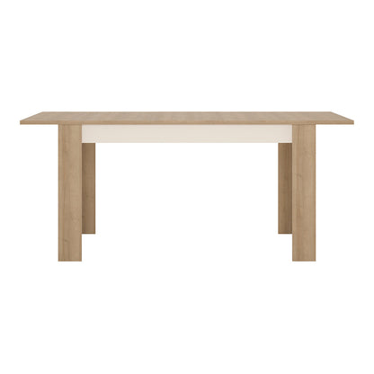 Cote | Furniture Lyon 4-6 Seater Extendable Medium Dining Table - Oak & White Lyon, Dining Tables 4267665