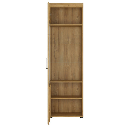 Cote | Furniture Cortina Display Cabinet, Tall Glazed (LH) - Oak Cortina, Display Cabinets 4321356