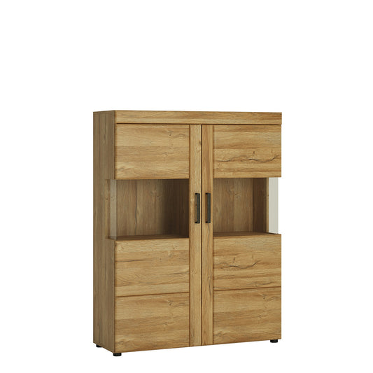 Cote | Furniture Cortina Cabinet, Low 2 Door (Wide) - Oak Cortina, Display Cabinets 4321456