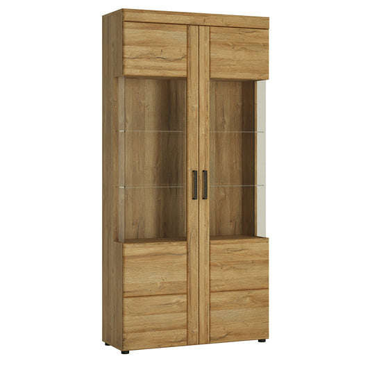 Cote | Furniture Cortina Display Cabinet, Tall Glazed, 2 Door - Oak Cortina, Display Cabinets 4321556