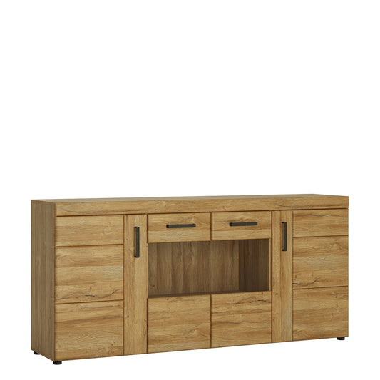 Cote | Furniture Cortina Sideboard, 4 Door (Wide) Glazed - Oak Cortina, Sideboards 4324456