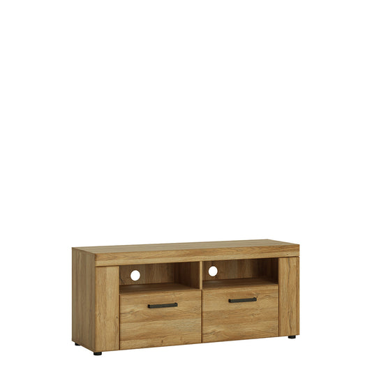 Cote | Furniture Cortina TV Unit, 2 Drawers - Oak Cortina, TV Stands 4325056