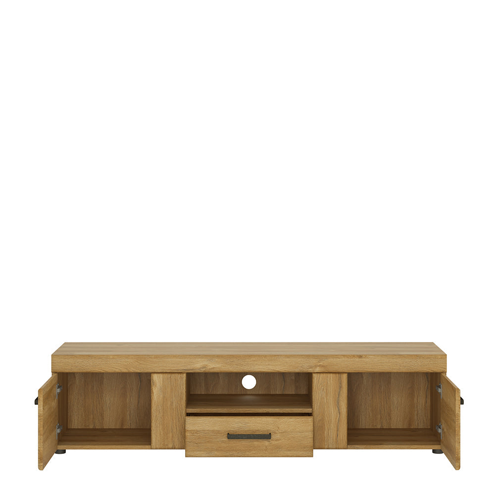 Cote | Furniture Cortina TV Unit 2 Door +1 Drawer (Wide) - Oak Cortina, TV Stands 4325156