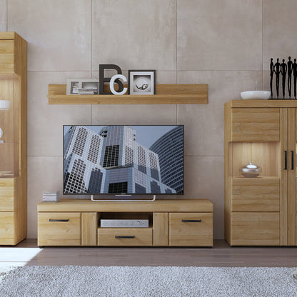 Cote | Furniture Cortina TV Unit 2 Door +1 Drawer (Wide) - Oak Cortina, TV Stands 4325156