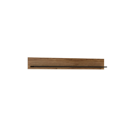 Cote | Furniture Brolo Wall Shelf 167cm - Walnut & Black Brolo, Shelving 4346153