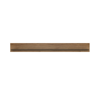 Cote | Furniture Brolo Wall Shelf 197cm - Walnut & Black Brolo, Shelving 4346253