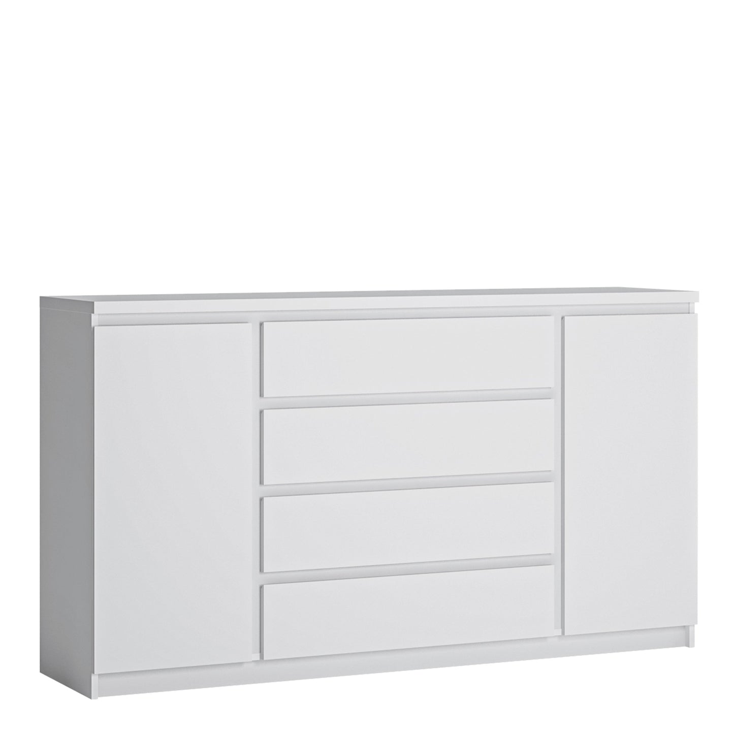 Cote | Furniture Fribo Sideboard, Wide 2 Door + 4 Drawer  - White Fribo White, Sideboards 4400601