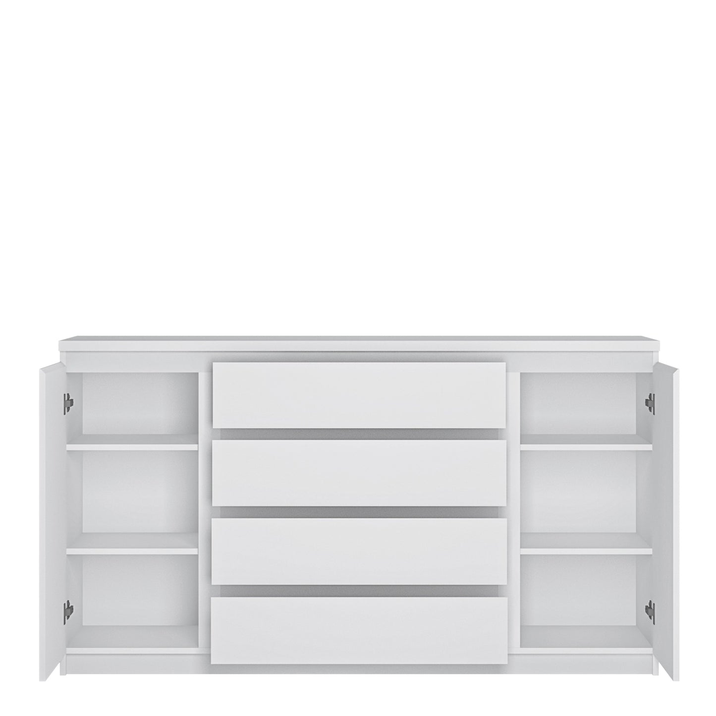 Cote | Furniture Fribo Sideboard, Wide 2 Door + 4 Drawer  - White Fribo White, Sideboards 4400601