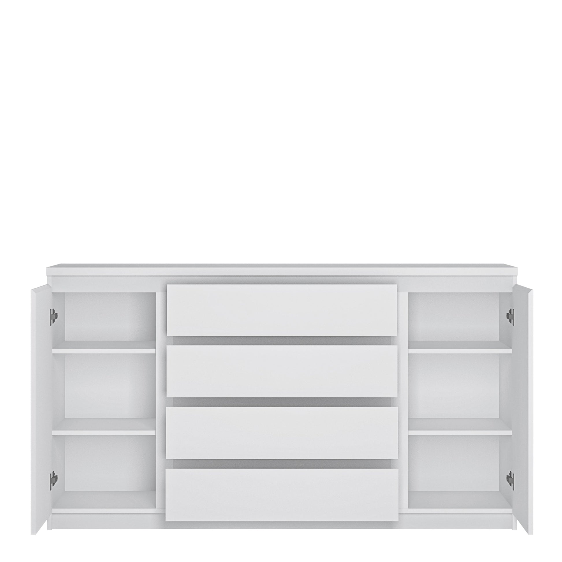 Cote | Furniture Fribo Sideboard, Wide 2 Door + 4 Drawer  - White Fribo White, Sideboards 4400601