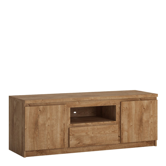 Cote | Furniture Fribo TV Unit, 2 Door + 1 Drawer (136cm) Wide - Oak Fribo Oak, TV Stands 4411073