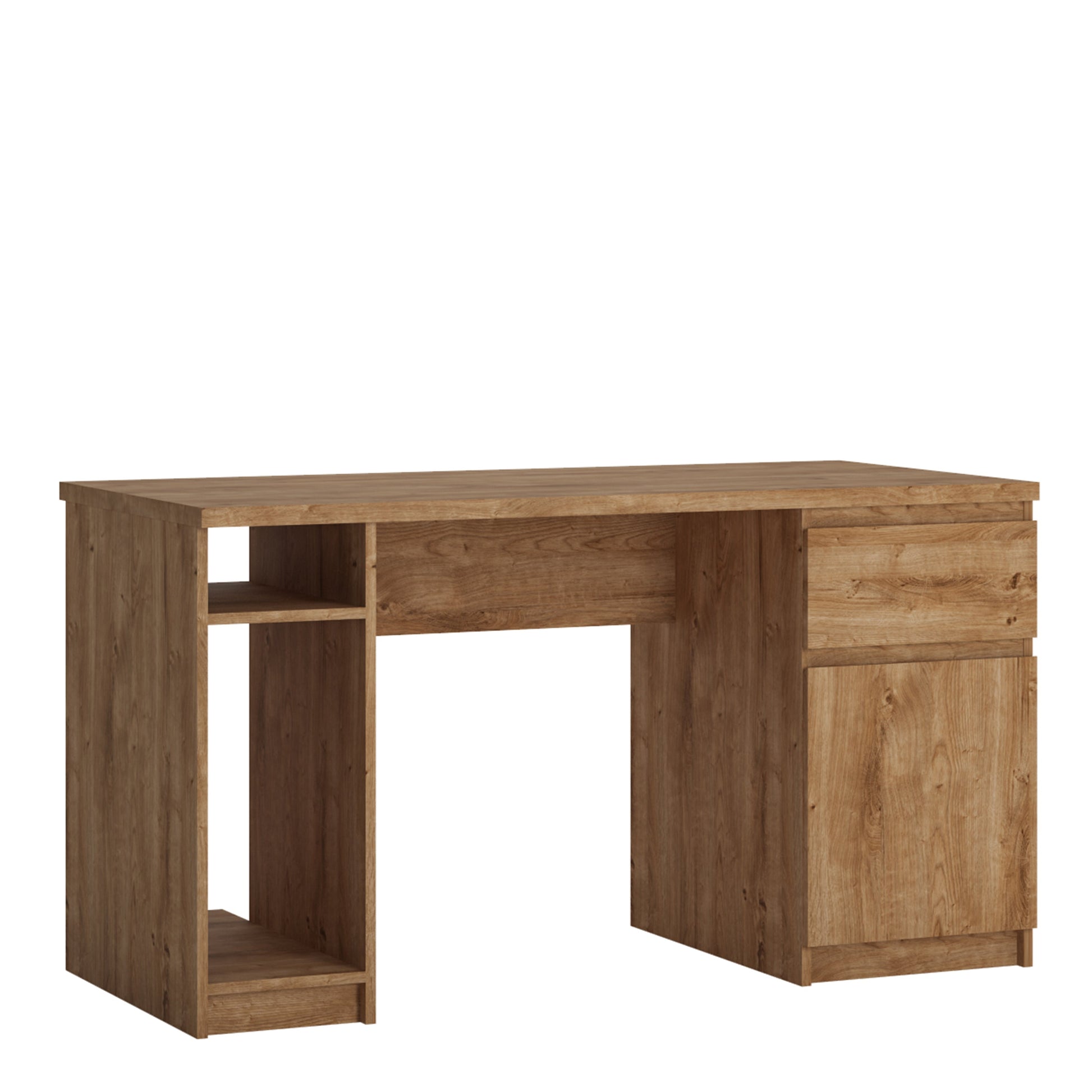 Cote | Furniture Fribo Desk Twin Pedestal, 1 Door 1 Drawer - Oak Fribo Oak, Dressing Tables & Desks 4411673