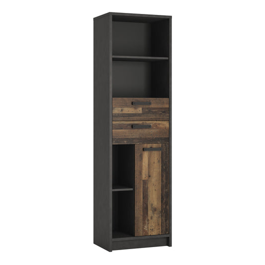 Cote | Furniture Brooklyn Bookcase - Walnut & Grey Brooklyn, Bookcases 4430474