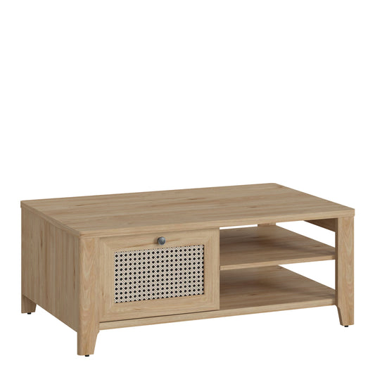 Cote | Furniture Cestino Coffee Table with 1 Drawer, Oak - Rattan Cestino, Coffee Tables 4457875