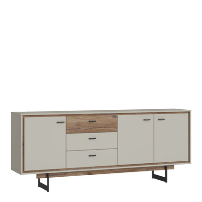 Cote | Furniture Rivero Sideboard, Wide 3 Door + 3 Drawer - Grey & Oak  Rivero, Sideboards 4466180