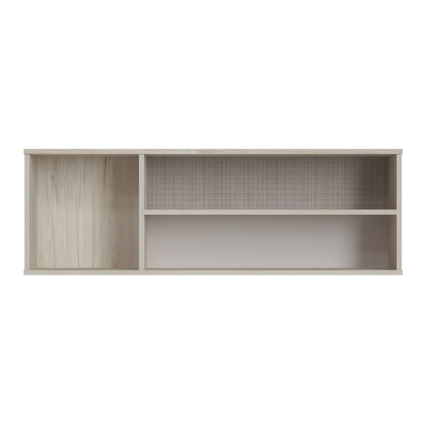 Cote | Furniture Denim Shelf with Grey Fabric Inserts - Light Walnut Denim, Shelving 4477359