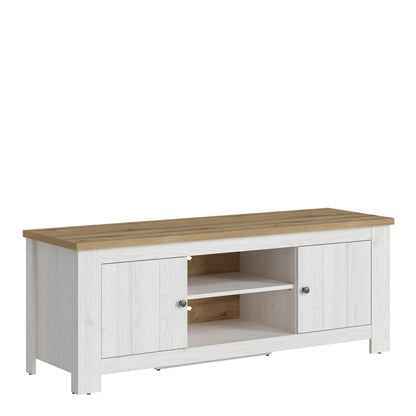 Cote | Furniture Celesto TV Unit 2 Door - White & Oak 154cm Celesto, TV Stands 4486954