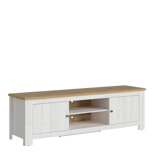 Cote | Furniture Celesto TV Unit 2 Door - White & Oak 189cm Celesto, TV Stands 4487054