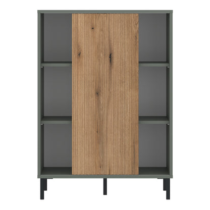 Cote | Furniture Darwin Sideboard, 1 Door - Green & Oak Darwin, Sideboards 4W615442