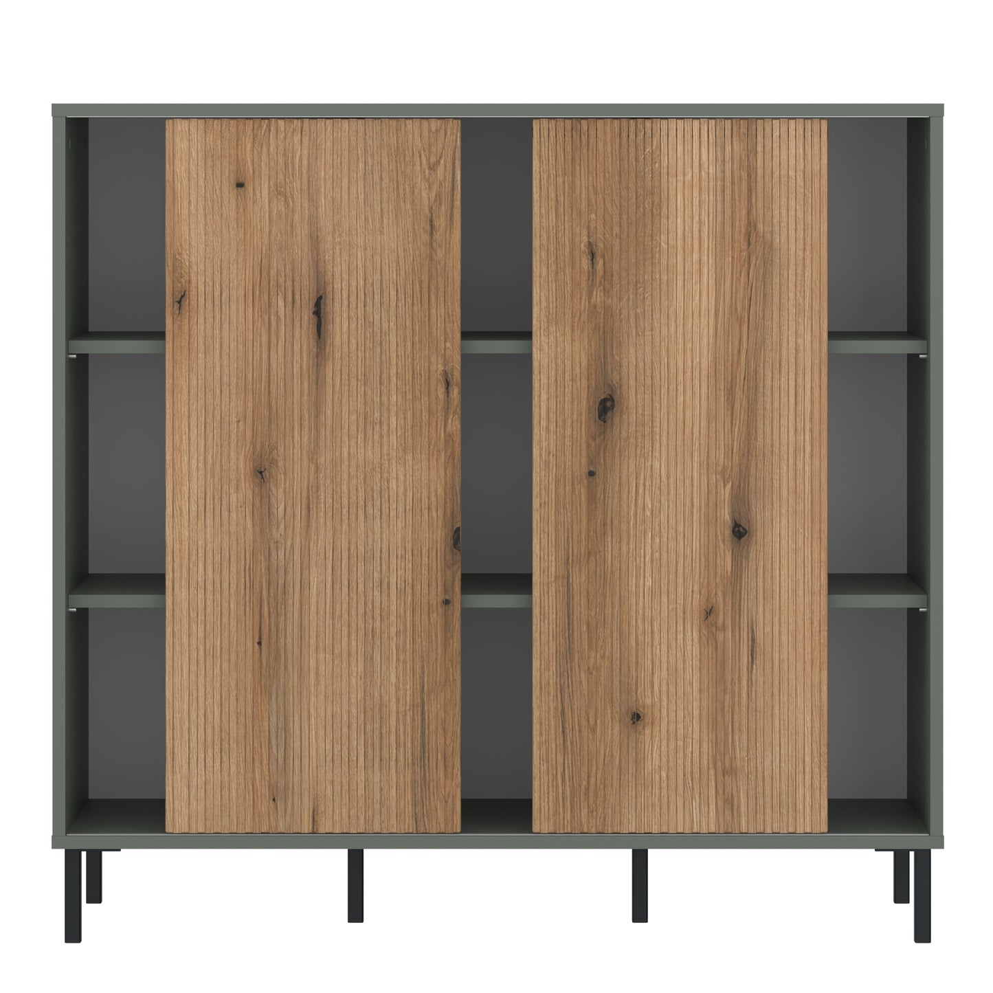 Cote | Furniture Darwin Sideboard, 2 Door - Green & Oak Darwin, Sideboards 4W615443